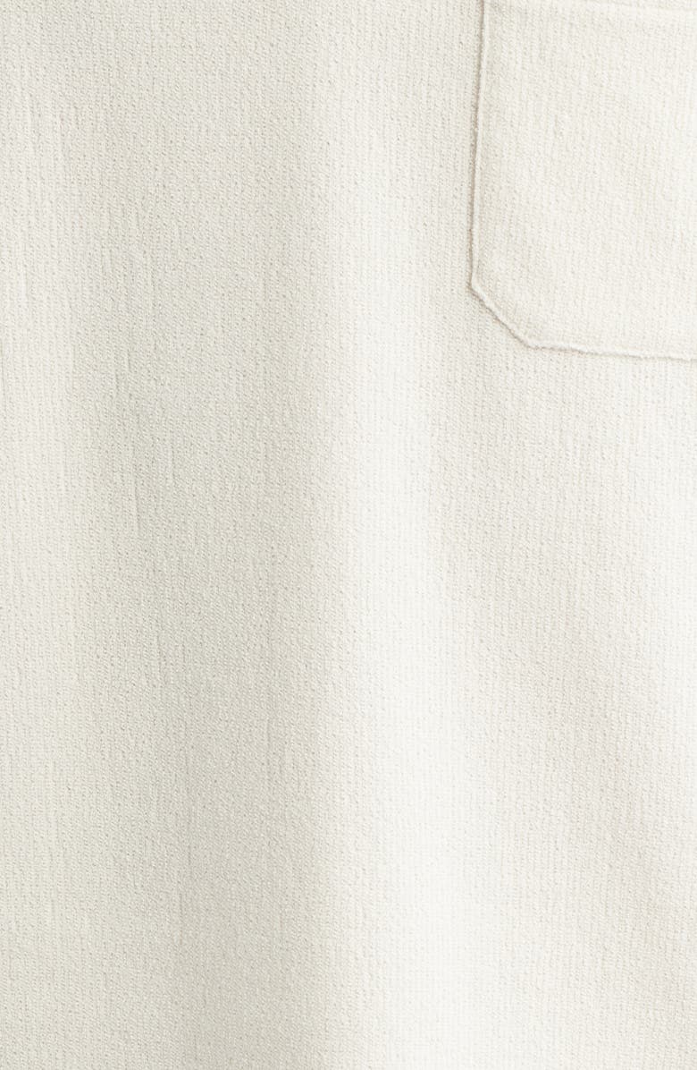 FRAME Textured Cotton Blend Polo, Alternate, color, Light Stone