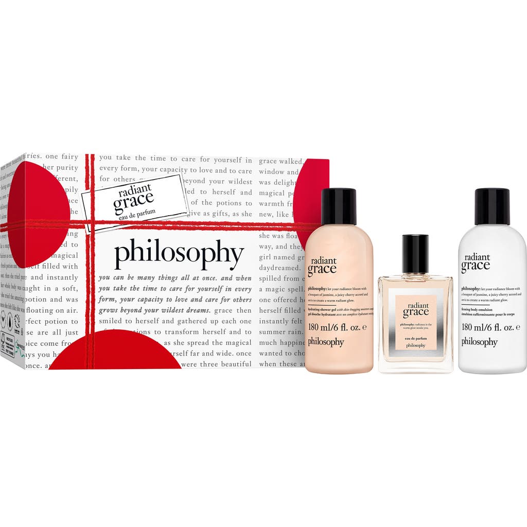 Philosophy Di Lorenzo Serafini Philosophy Radiant Grace Eau De Parfum 3-piece Gift Set In Transparent