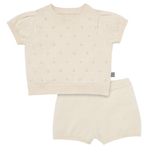 Modern Moments™ By Gerber Sweater Knit Top And Shorts Set In Beige