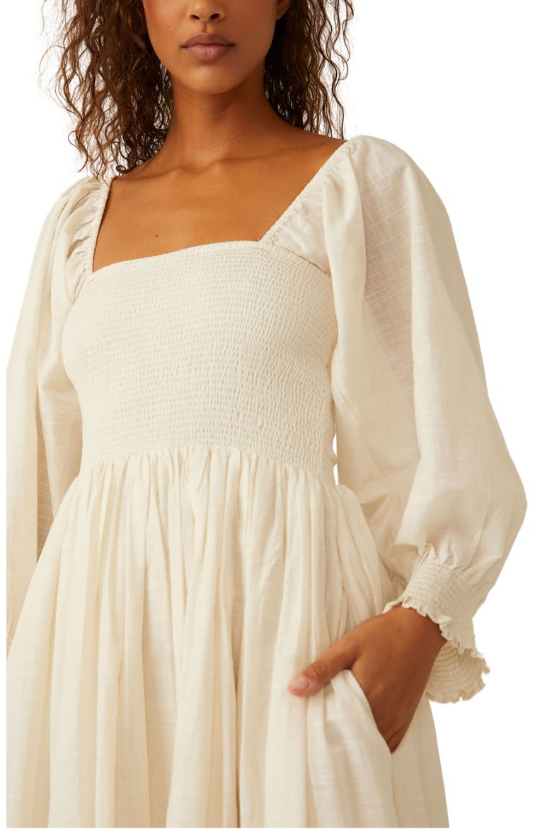 perfect storm smocked eyelet long sleeve maxi dress Perfect Storm Smocked Eyelet Long Sleeve Maxi Dress (Women)