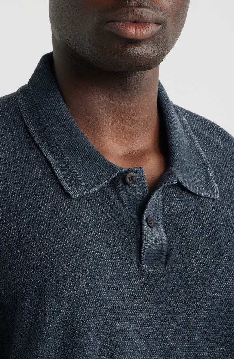 Corridor Oversize Cotton Piqué Polo, Alternate, color, Black