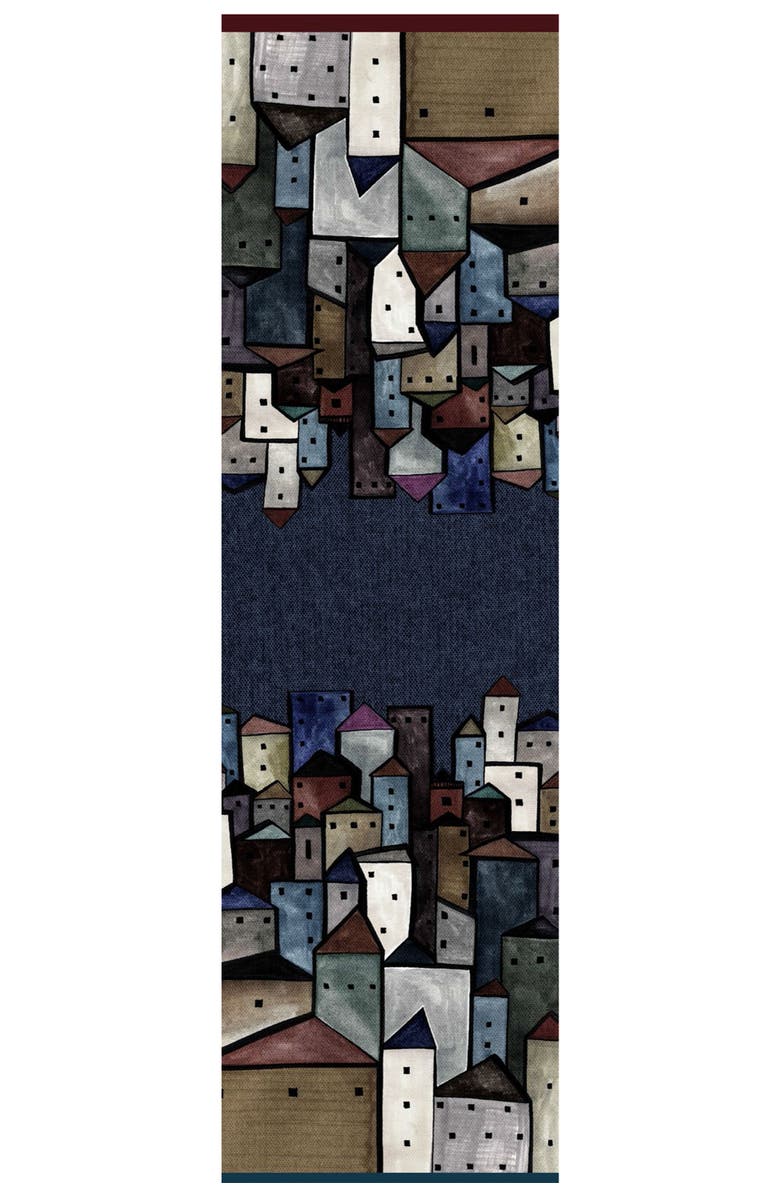 Elizabetta Villaggio - Wool Scarf, Alternate, color, Navy