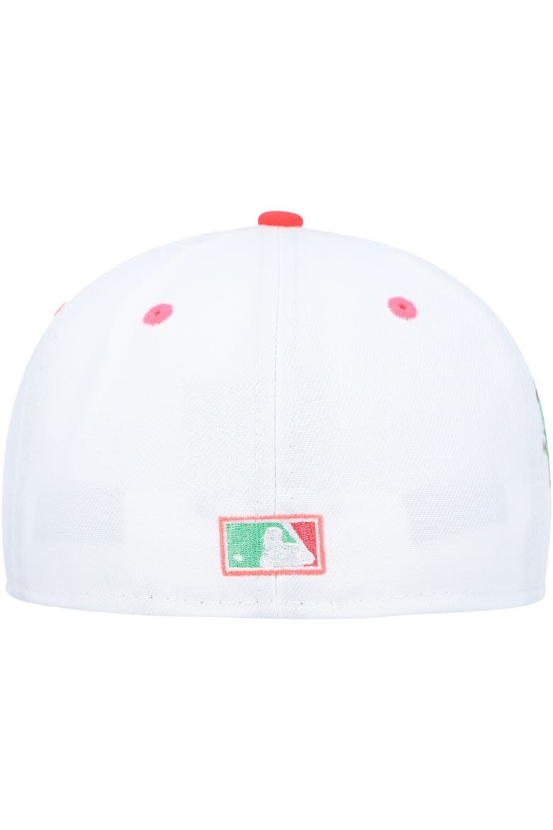 Men's New Era White/Green Pittsburgh Pirates  Watermelon Lolli 59FIFTY Fitted Hat, Alternate, color, White
