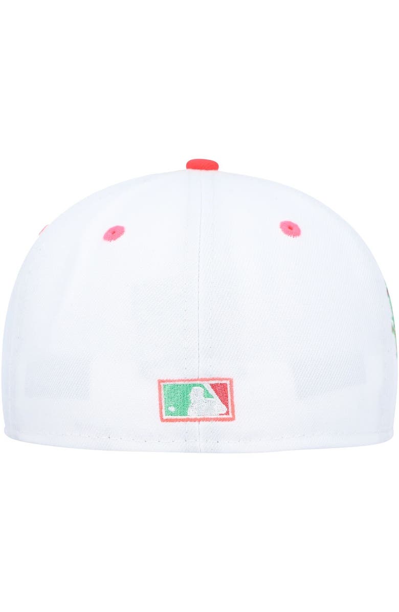 New Era Men's New Era White/Green Pittsburgh Pirates Watermelon Lolli 59FIFTY Fitted Hat, Alternate, color,