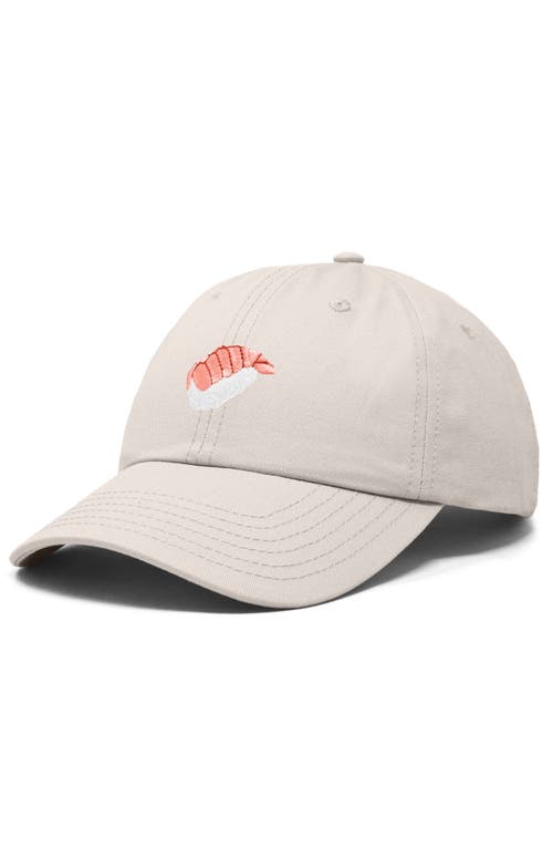 DALIX DALIX SHRIMP SUSHI EMBROIDERED DAD CAP