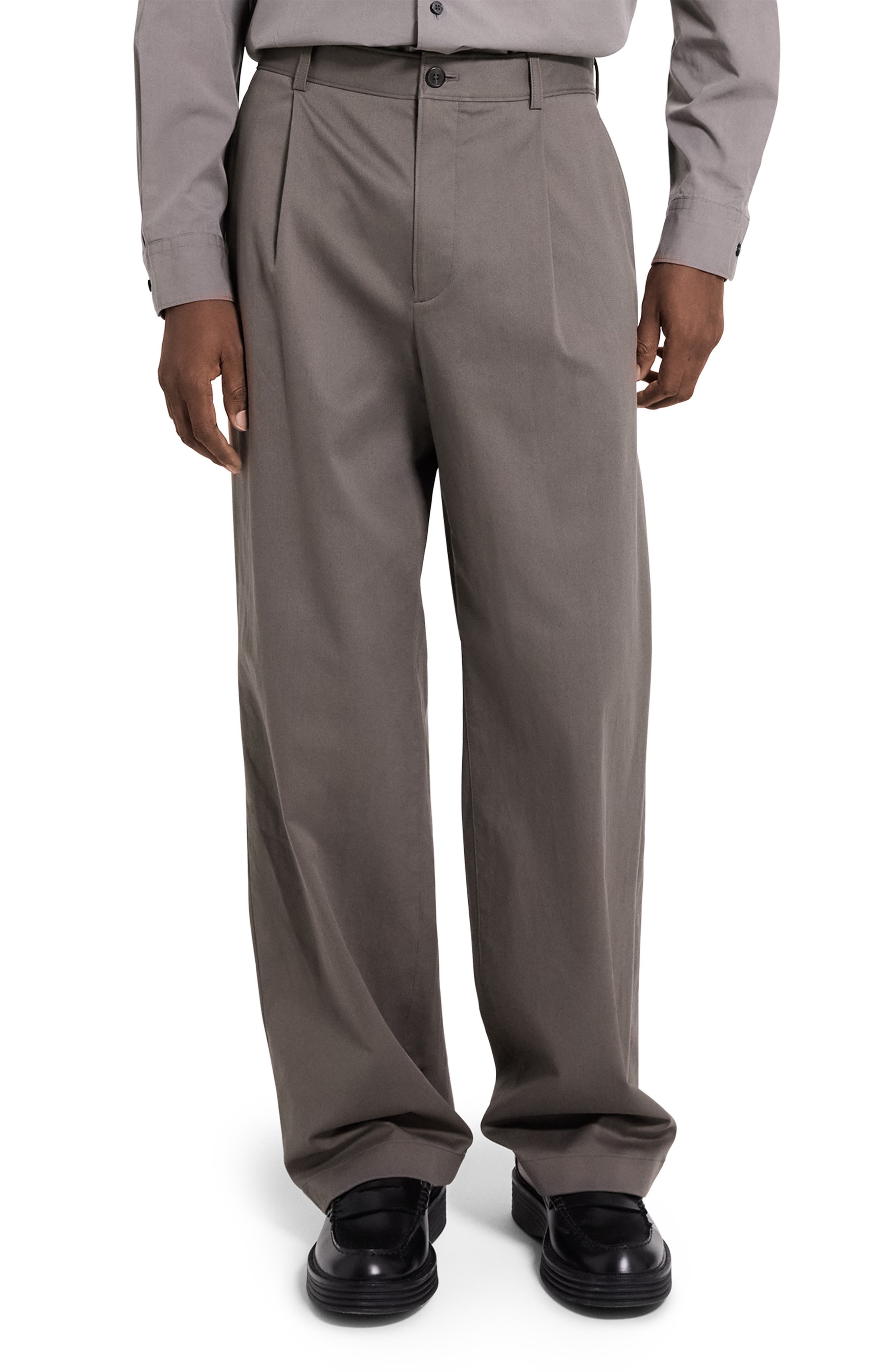Relaxed Pleat in Moonsoft Cotton Blend Pants