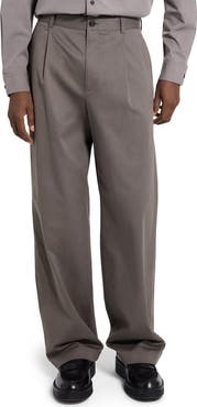 Theory Relaxed Pleat in Moonsoft Cotton Blend Pants