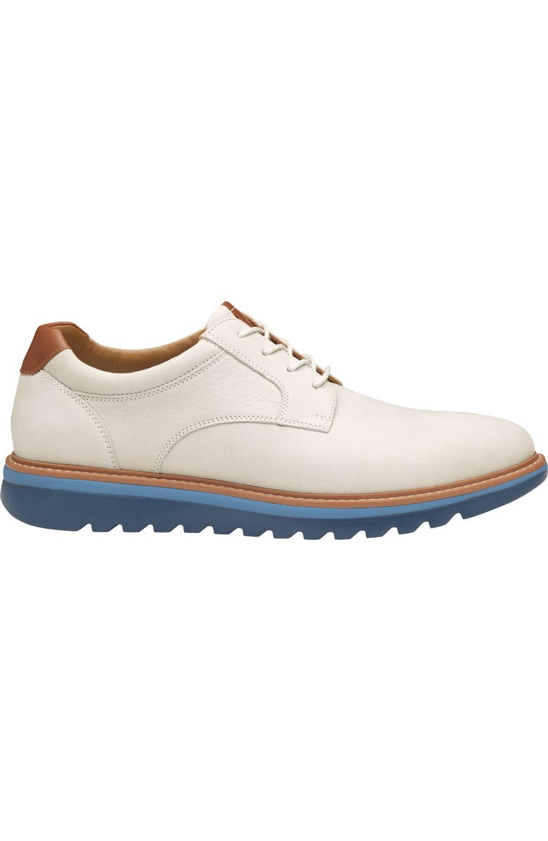 Johnston & Murphy Braydon Plain Toe Derby, Alternate, color, Off White