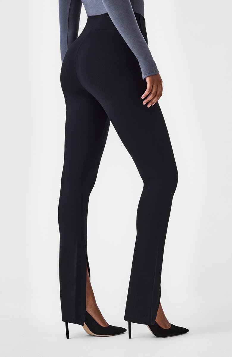SPANX<sup>®</sup> Perfect Front Slit Skinny Pants, Alternate, color, Classic Black