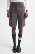 Thom Browne Glen Plaid Backstrap Bermuda Shorts
