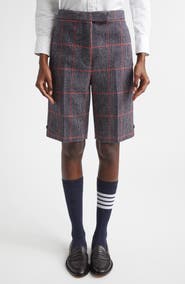 Thom Browne Glen Plaid Backstrap Bermuda Shorts