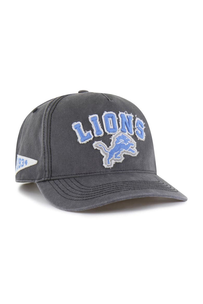 Men's '47 Charcoal Detroit Lions  Calderwood Well Worn Hitch Adjustable Hat, Main, color, Charcoal