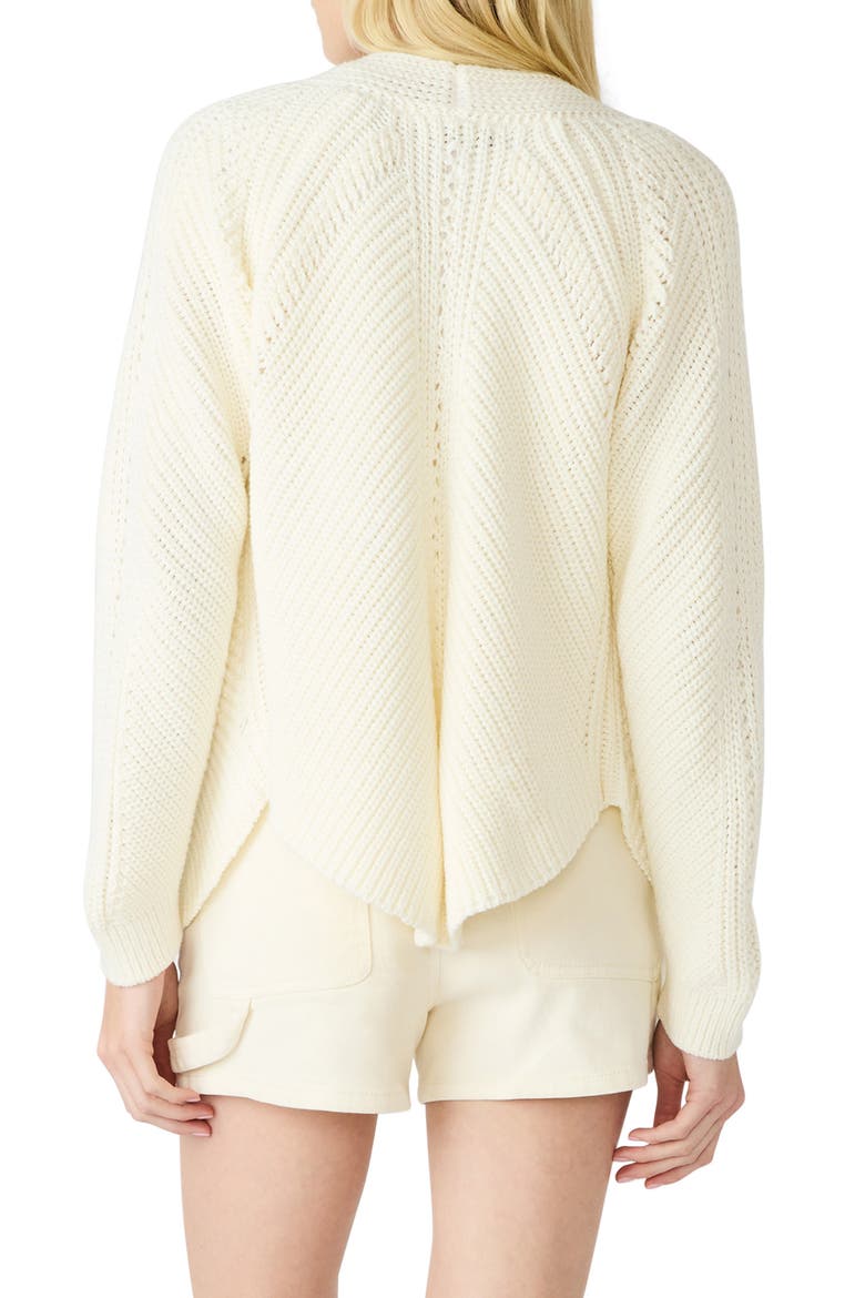 Opal Open Front Cardigan, Alternate, color, NATURAL
