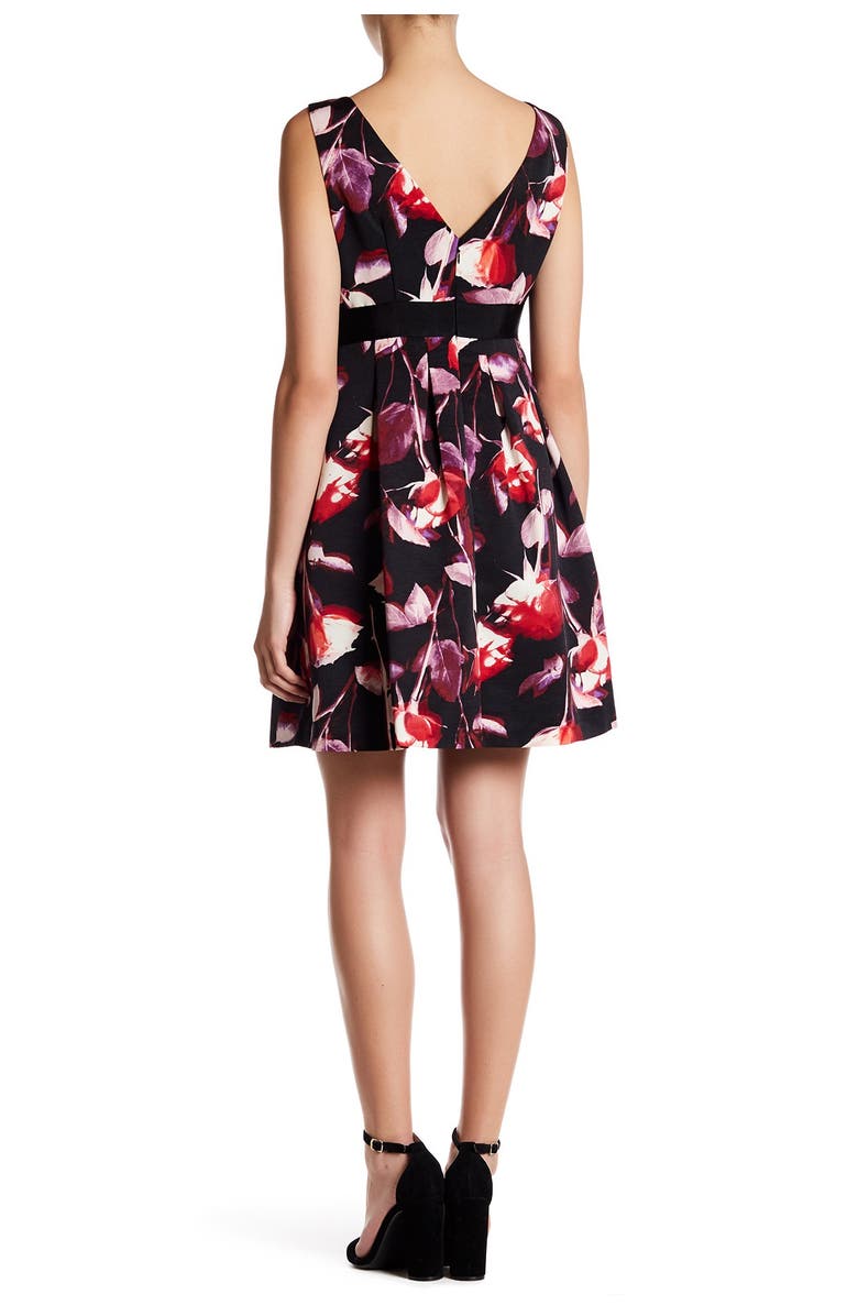 Adrianna Papell Floral Fit & Flare Dress, Alternate, color,