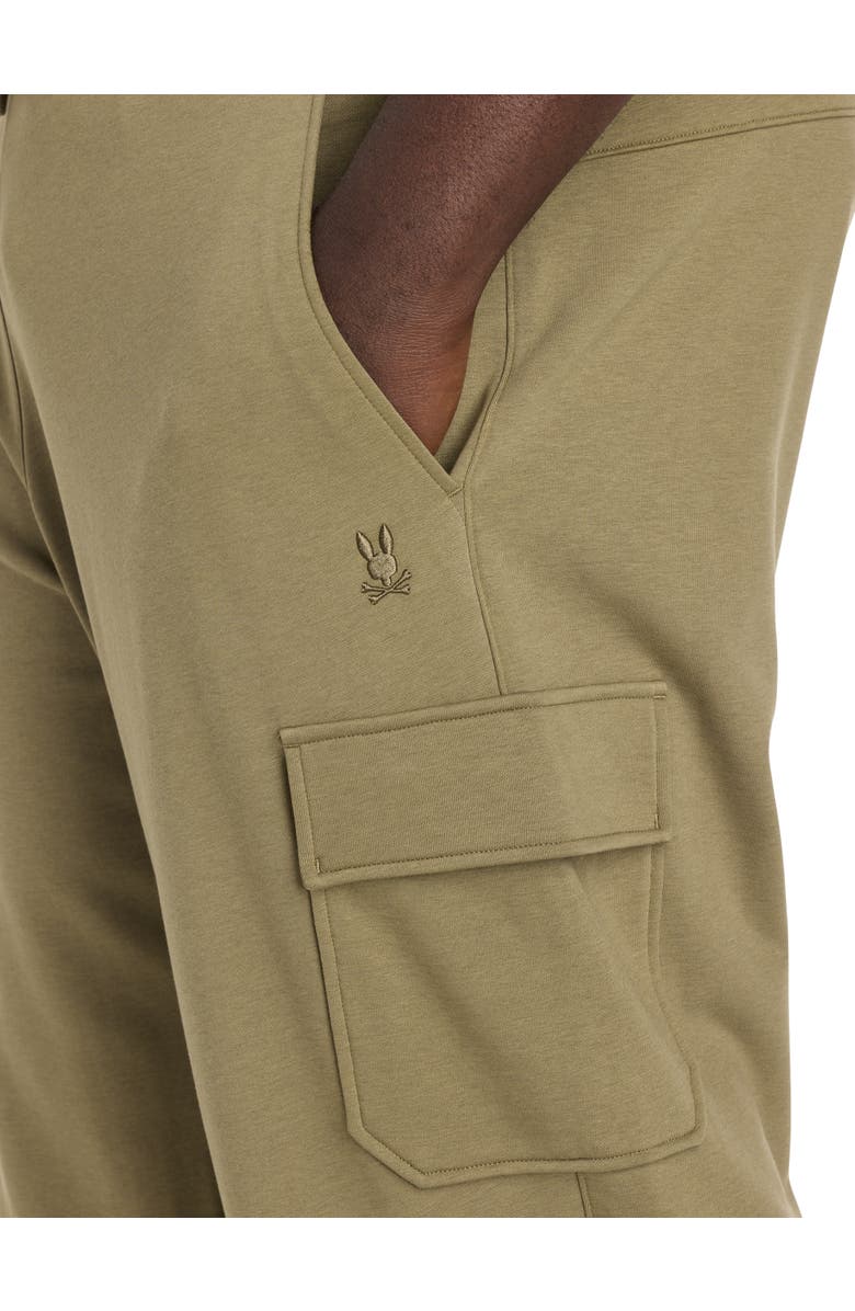 Psycho Bunny Big
Tall Nash Cargo Sweatpants, Alternate, color, Dusky Green