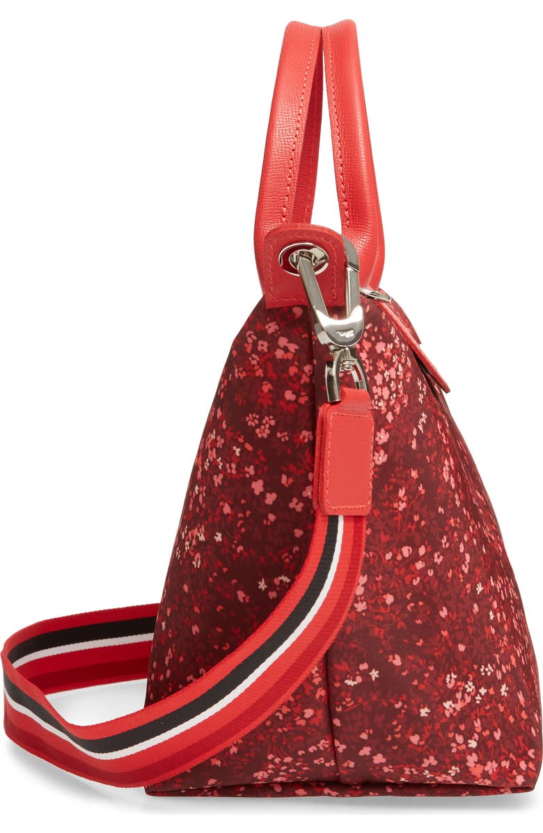 Longchamp Small Le Pliage Floral Print Shoulder Bag, Alternate, color,