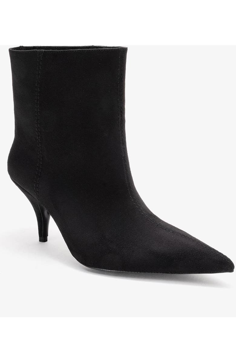 Prologue Shoes Brivelle Pointed Toe Boot, Main, color, Black Suede Faux Leather
