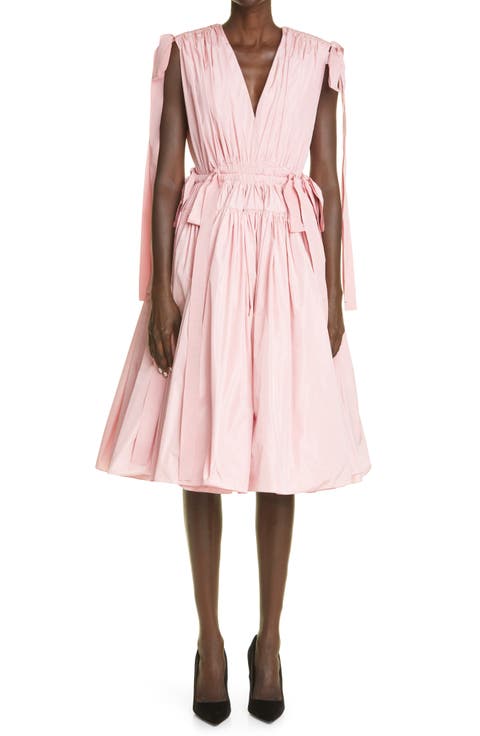 Alexander McQueen Taffeta Fit & Flare Dress