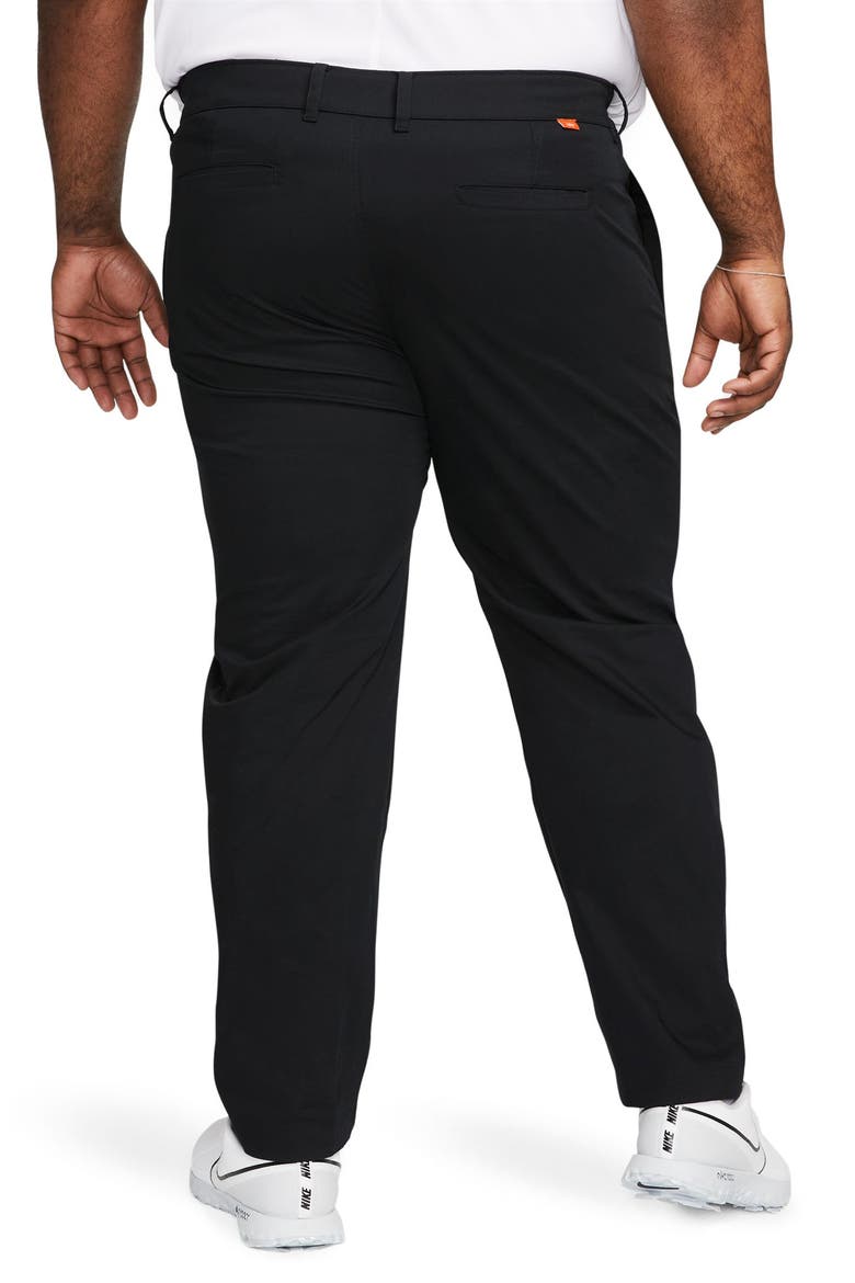 Nike Dri-FIT UV Flat Front Men's Chino Golf Pants, Alternate, color, BLACK