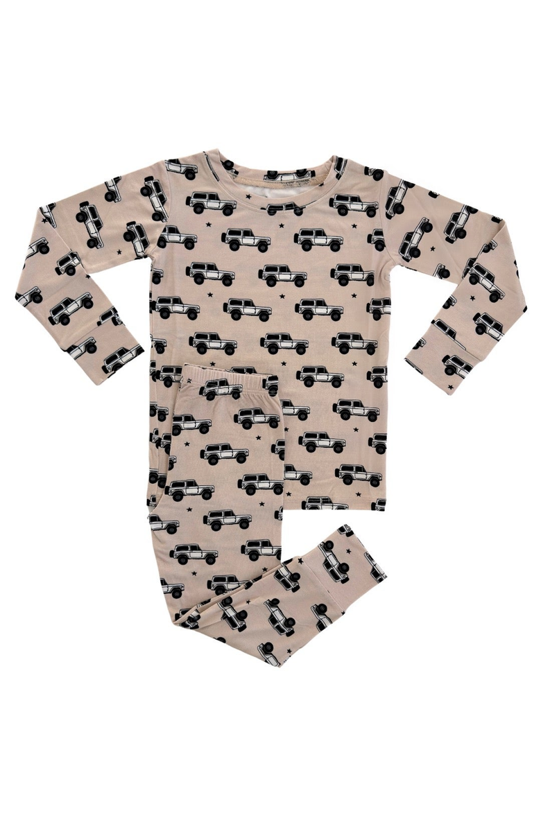 In My Jammers Vintage 4x4 Pajamas - Two Piece Set, Main, color, Car And Star Print
