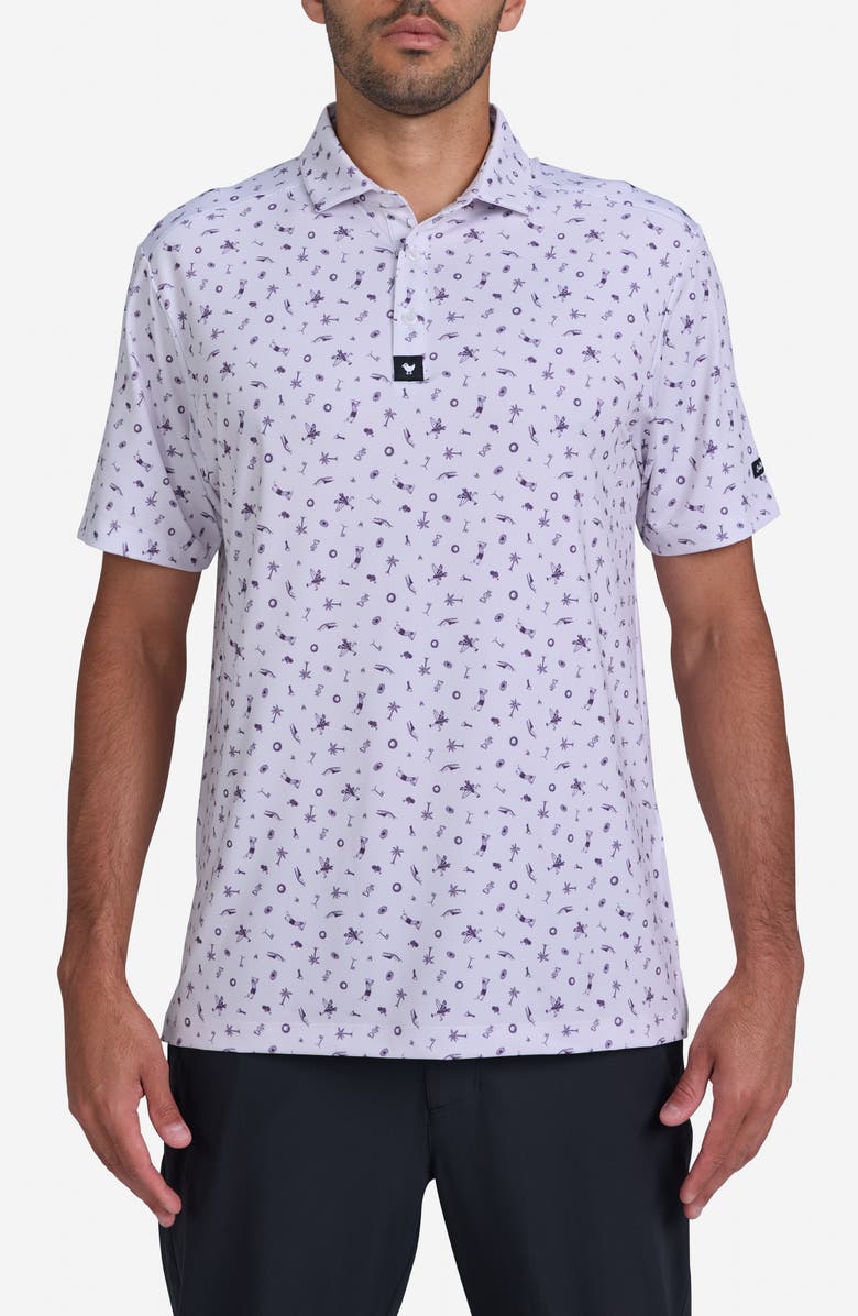 Bad Birdie Sights & Rounds Golf Polo, Main, color, 