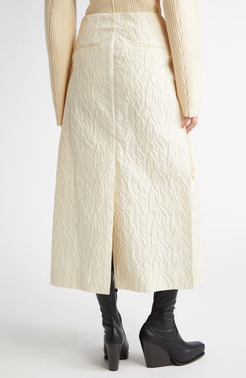 Eenk Textured Maxi Skirt In Ivory
