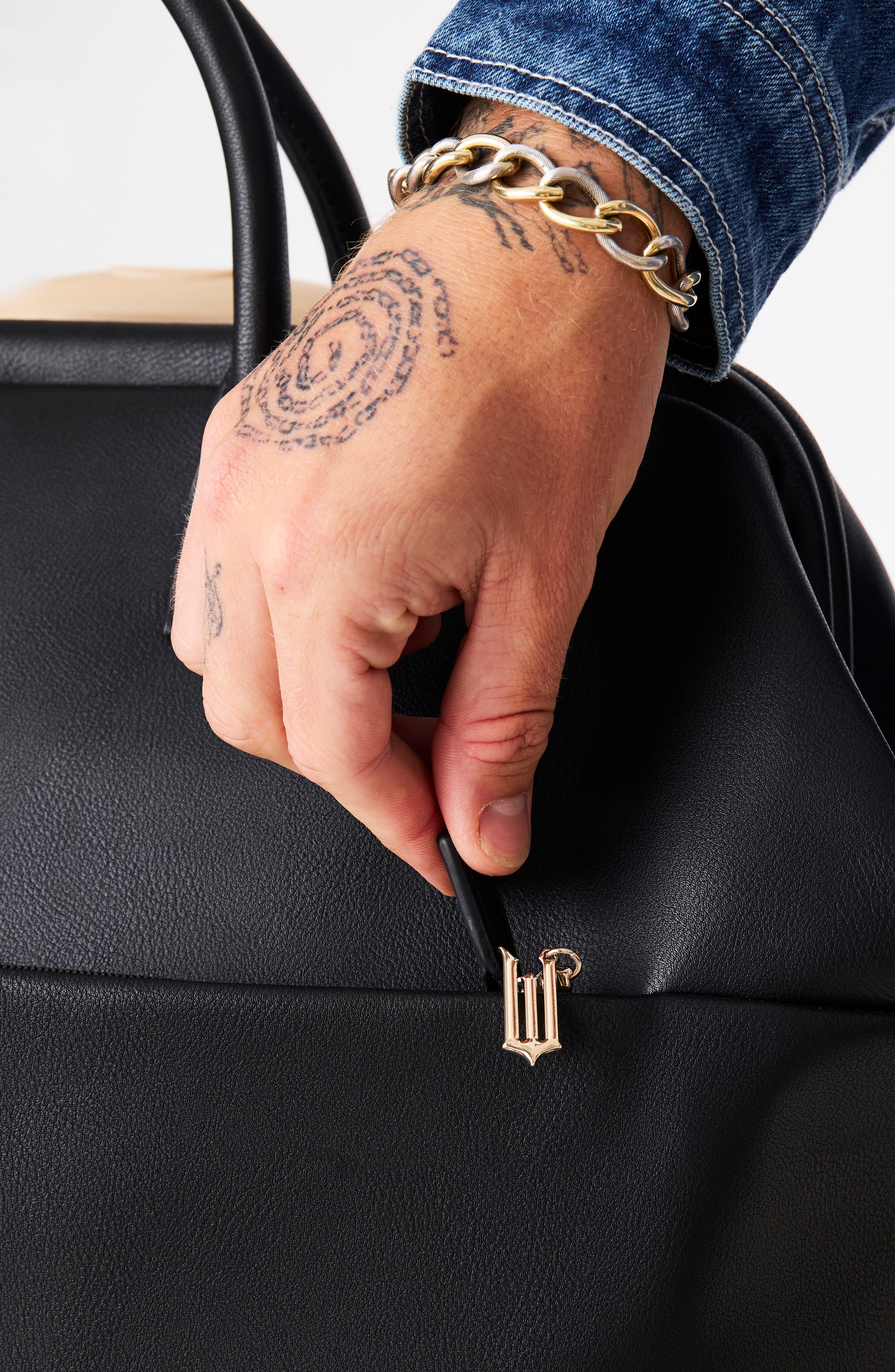 Béis The Wicked Faux Leather Weekend Bag, Alternate, color, 