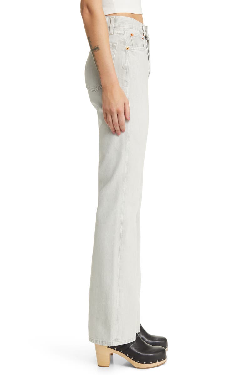 Re/Done '70s High Waist Bootcut Jeans, Alternate, color, Coated Quartz