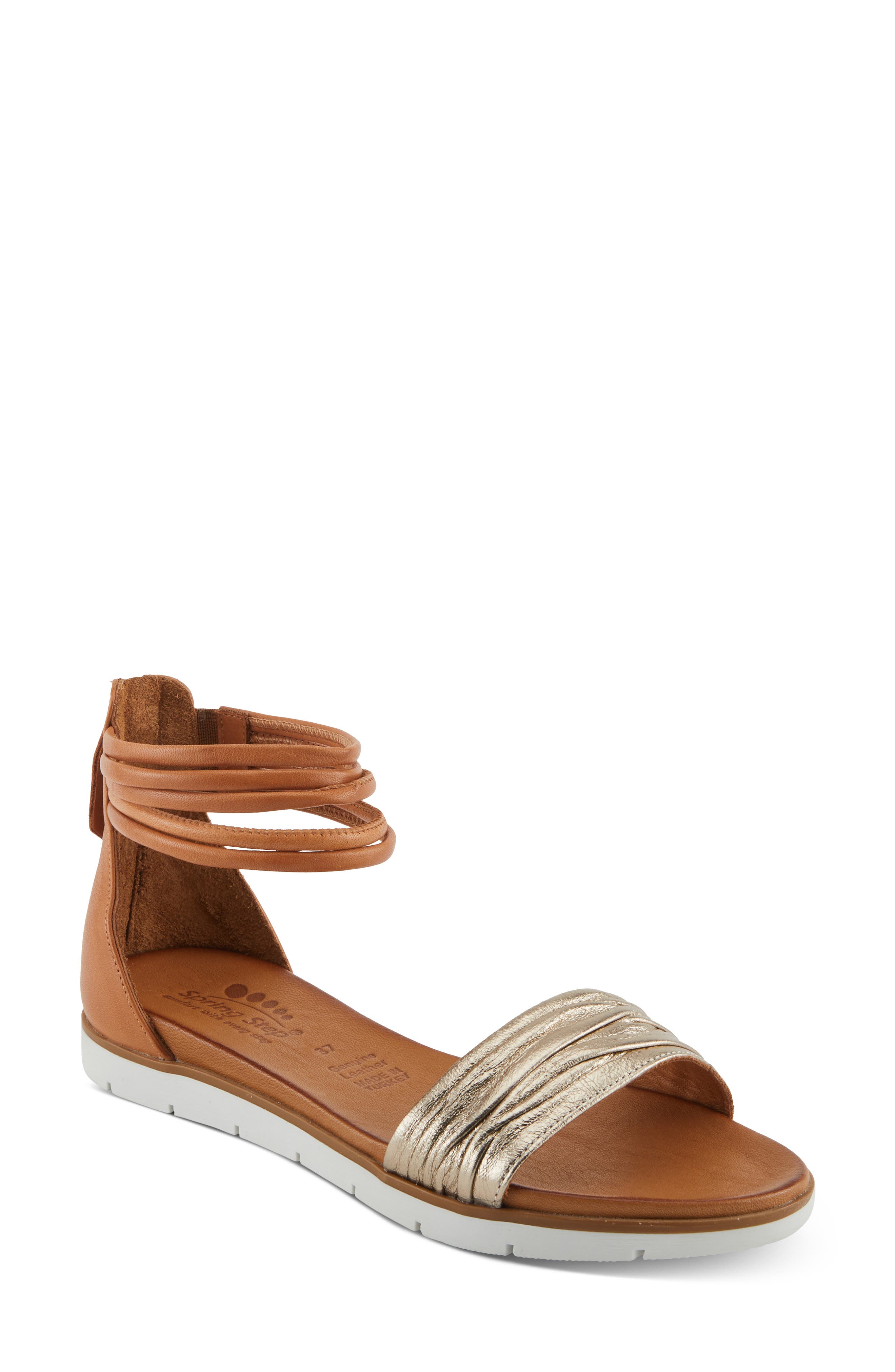 Spring Step Mexa Metallic Sandal, Main, color, 