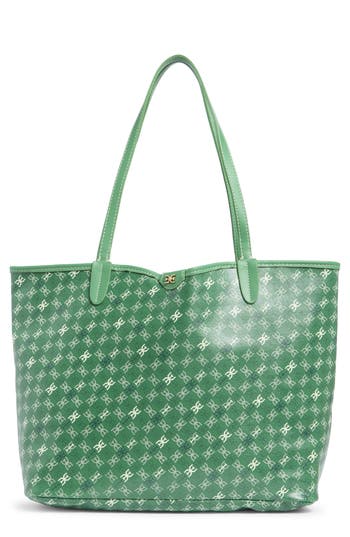 Sam Edelman Harper Monogram Medium Shopper Tote Bag In Green