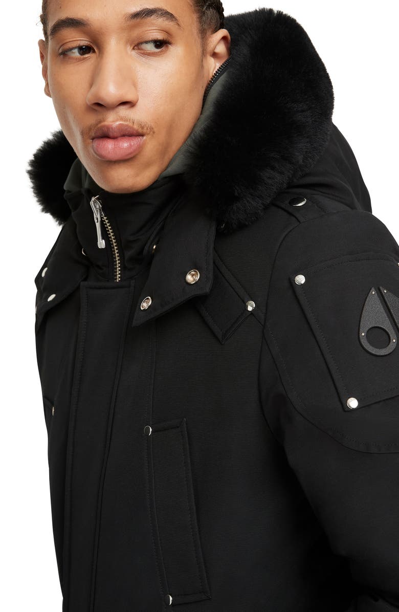 Moose Knuckles Stirling NeoShear Down Parka With Genuine Shearling Trim, Alternate, color, 