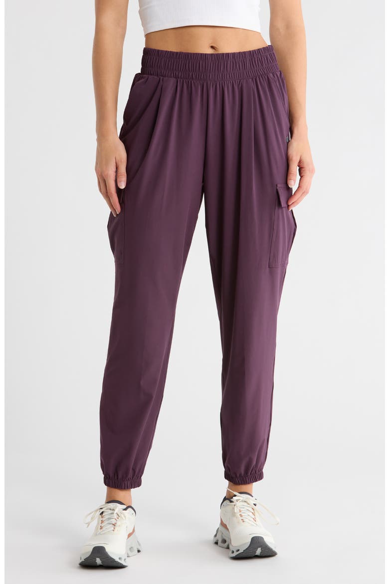 Villa Cargo Joggers, Main, color, PLUM PERFECT