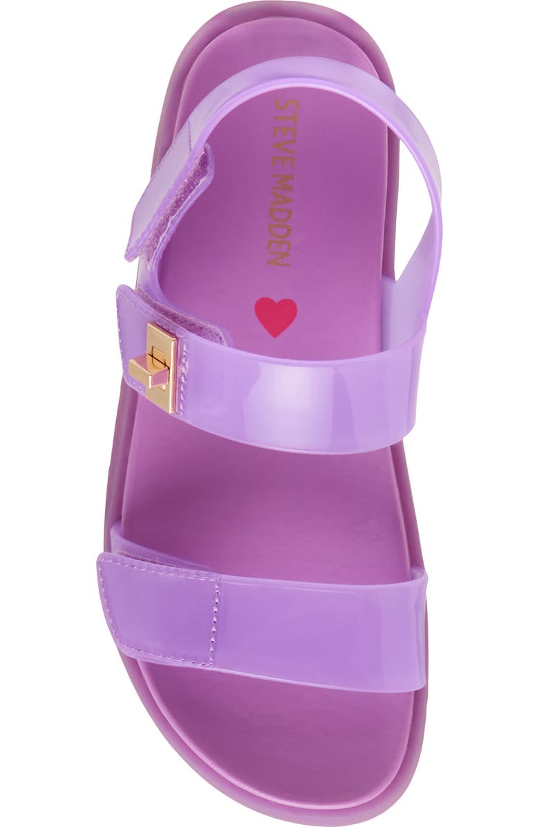 Steve Madden Kids' JMona Slingback Jelly Sandal, Alternate, color, Purple