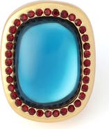 Kurt Geiger London Cabochon Stone Cocktail Ring