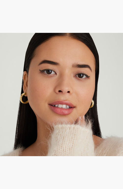 Mejuri Chunky Hoops In Brown