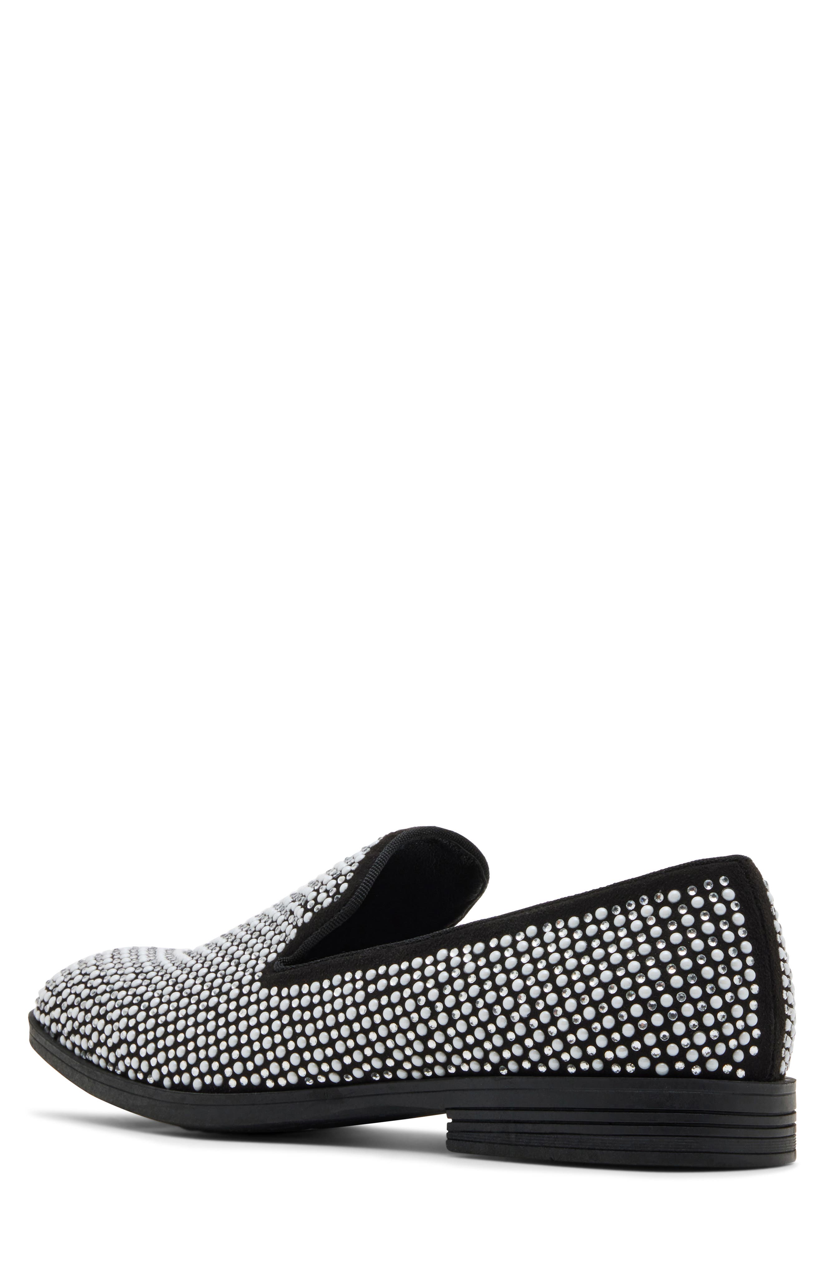MADDEN Skylar Stud Venetian Loafer, Alternate, color, Black