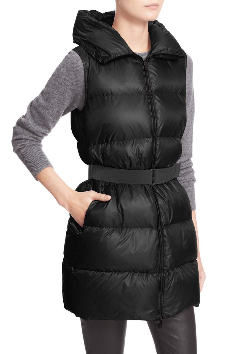 Moncler 'Glykeria' Water Resistant Hooded Down Puffer Vest, Alternate, color, 