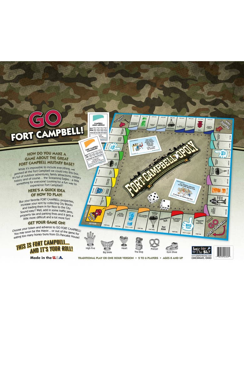 Fort Campbell Opoly Board Game, Alternate, color, Multicolored