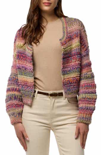 SAACHI Rainbow Stripe Crop Cardigan