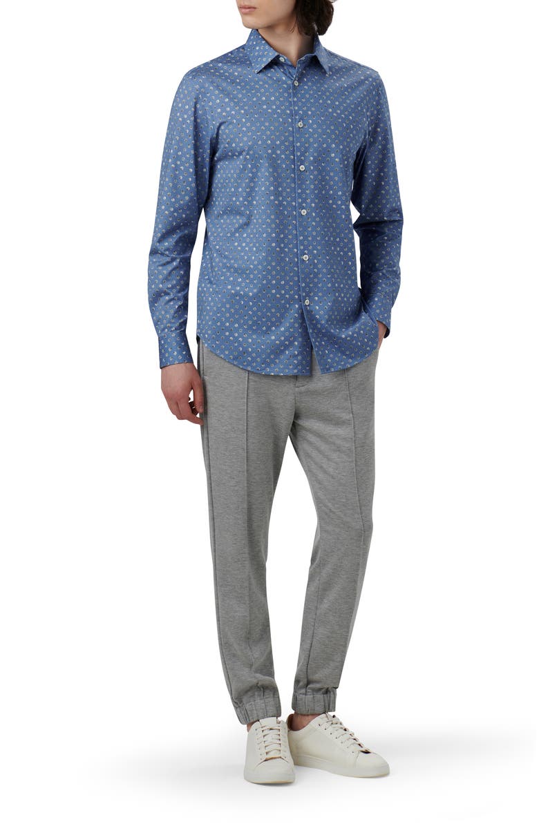 Bugatchi James OoohCotton<sup>®</sup> Dot Print Button-Up Shirt, Alternate, color,
