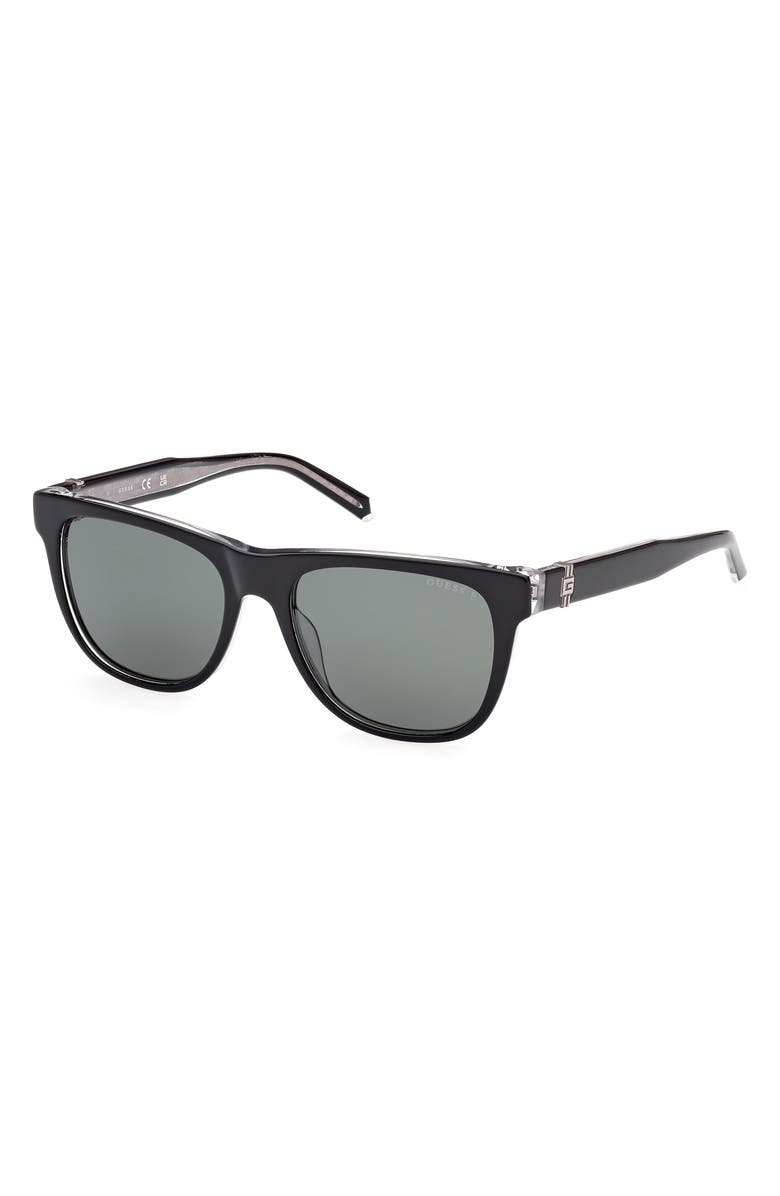 GUESS 54mm Polarized Square Sunglasses, Alternate, color, 