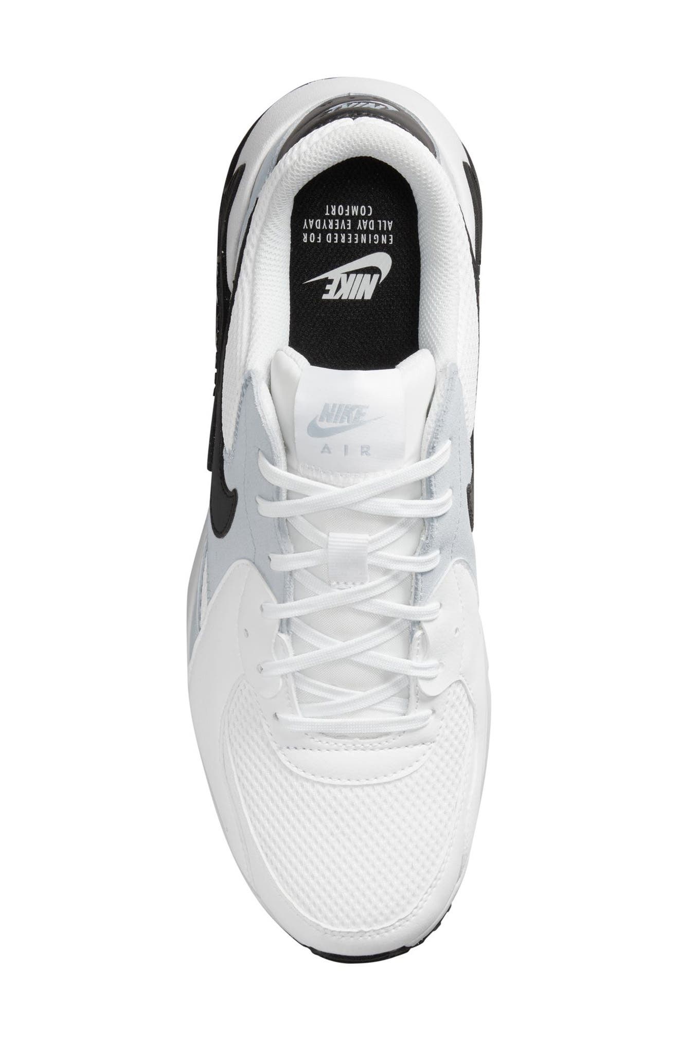 Air Max Excee Sneaker, Alternate, color, 100 WHITE/BLACK