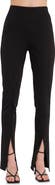 Grey Lab Front Slit Flared Pants
