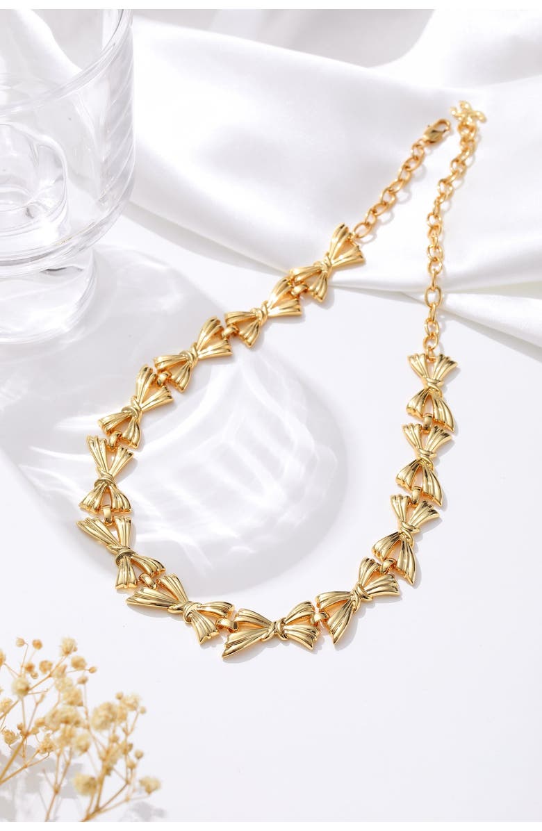 Classicharms Butterfly Statement Necklace, Alternate, color, Gold