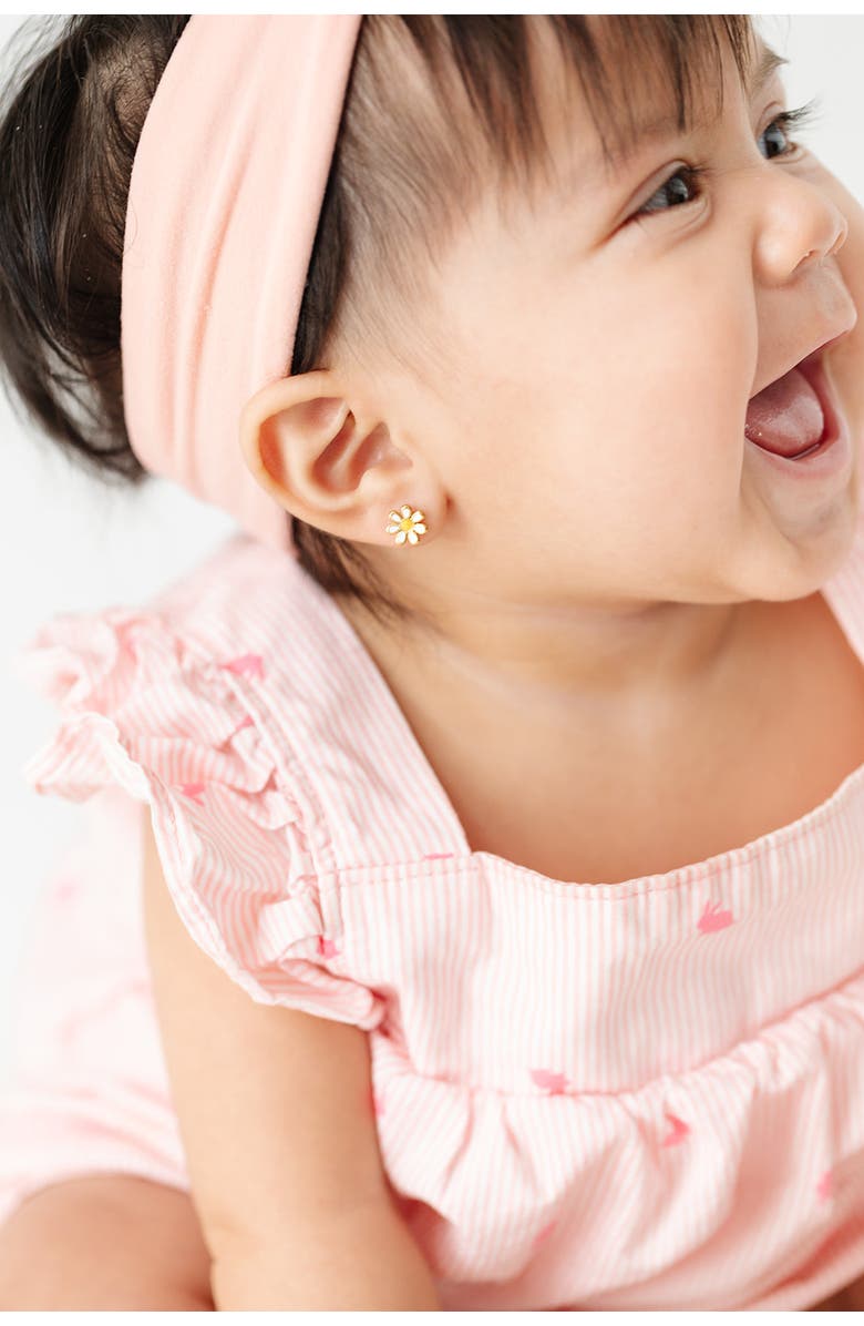 Pip Pop Daisy Stud Earrings, Alternate, color, White