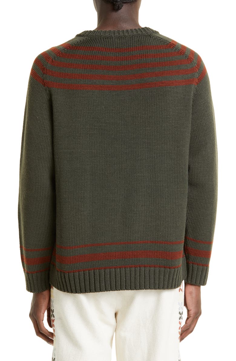 Bode Pony Lasso Boxy Fit Crewneck Sweater, Alternate, color, 