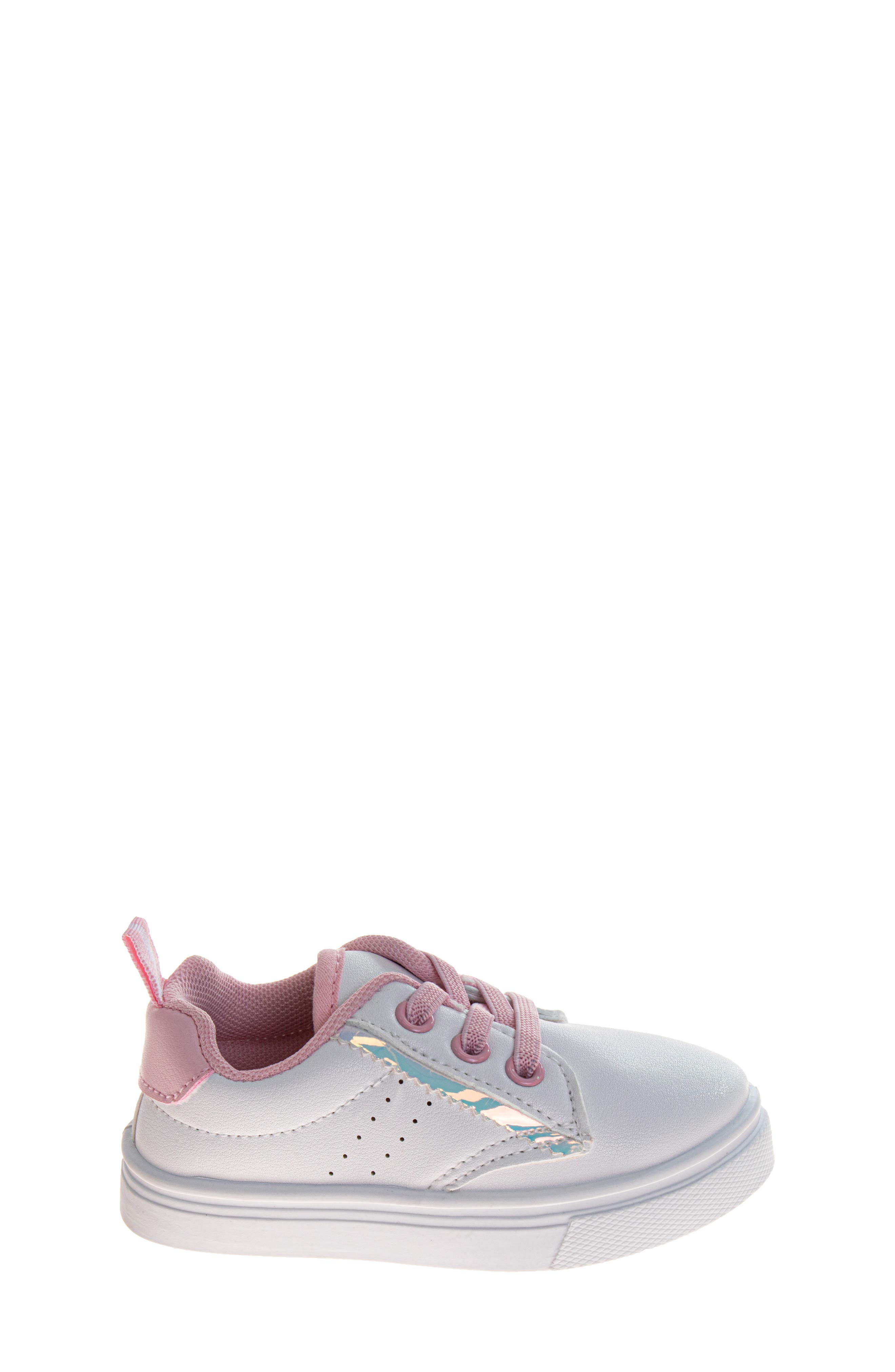 Laura Ashley Lace-Up Sneaker, Alternate, color, White/ Pink