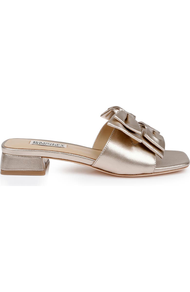 Badgley Mischka Collection Giorgia II Slide Sandal, Alternate, color, Champagne Leather