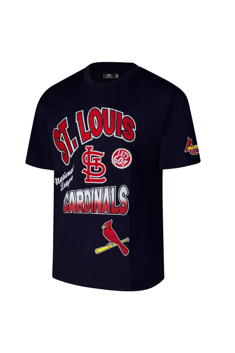 Men's Pro Standard Navy St. Louis Cardinals Turn It Up Dropped Shoulder T-Shirt, Alternate, color, Navy