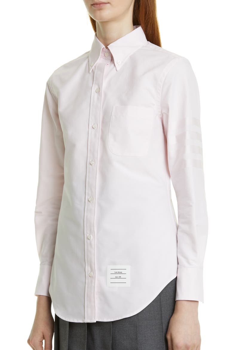 Cotton Button-Down Shirt, Alternate, color, LIGHT PINK